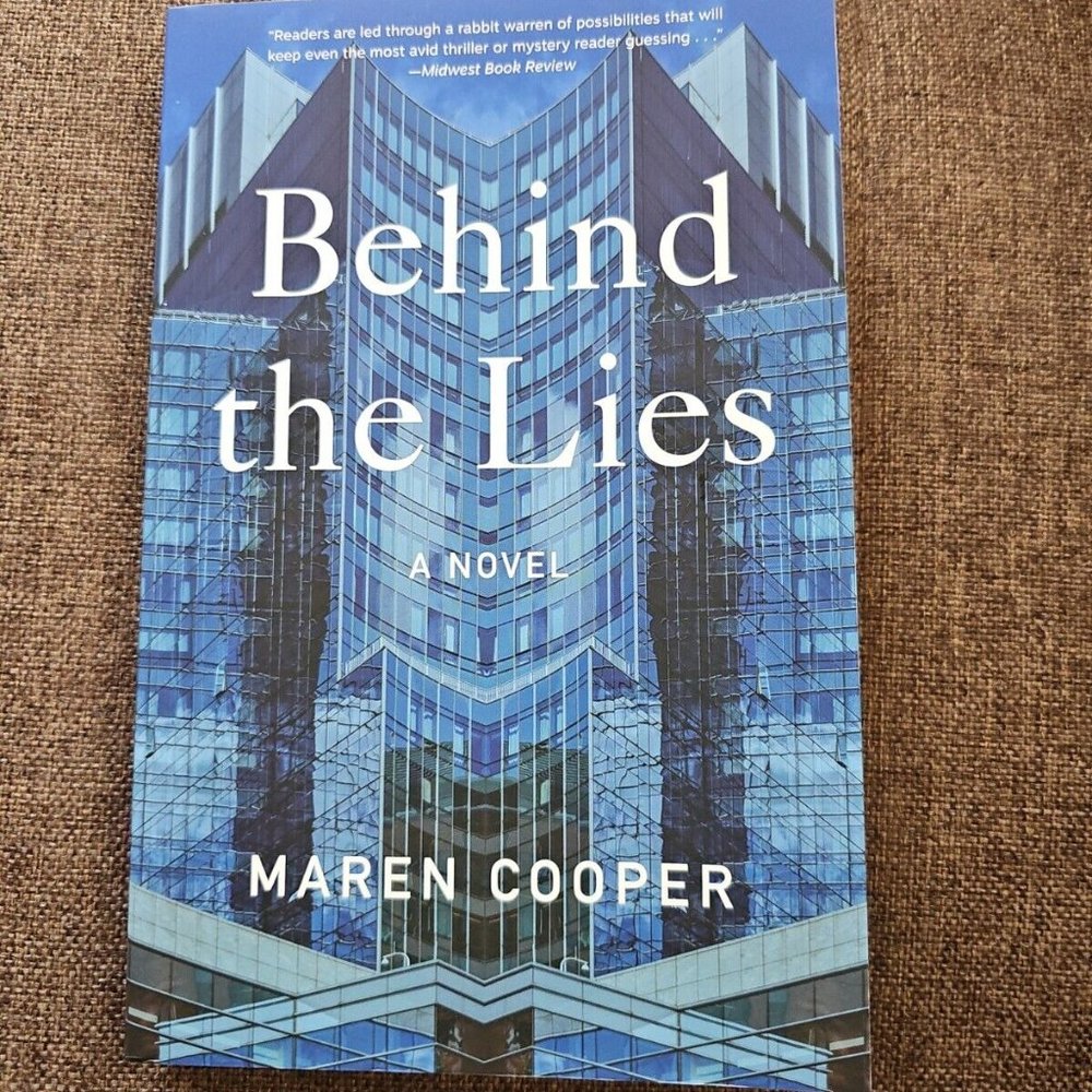 Behind the Lies a Novel by Maren Cooper SIGNED COPY New 2023 Paperback SWP